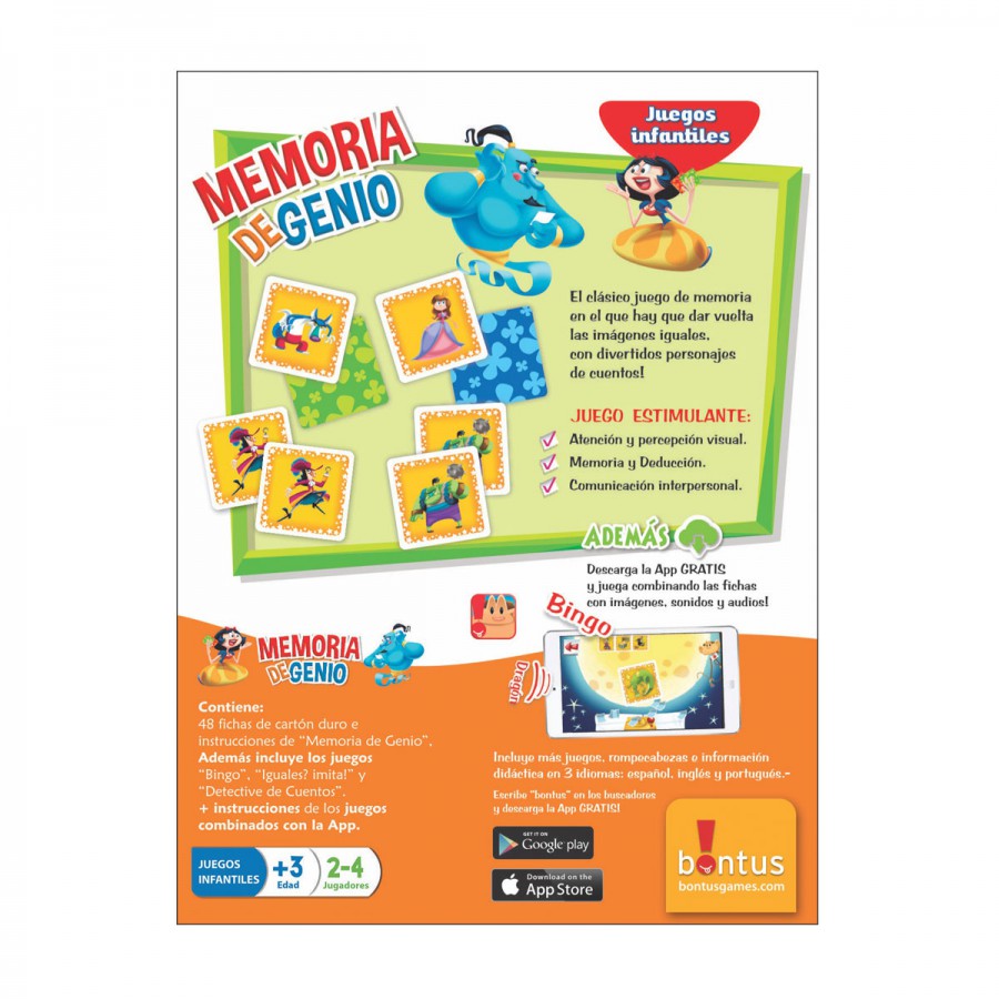 Juego de Mesa Didáctico Memoria de Genio