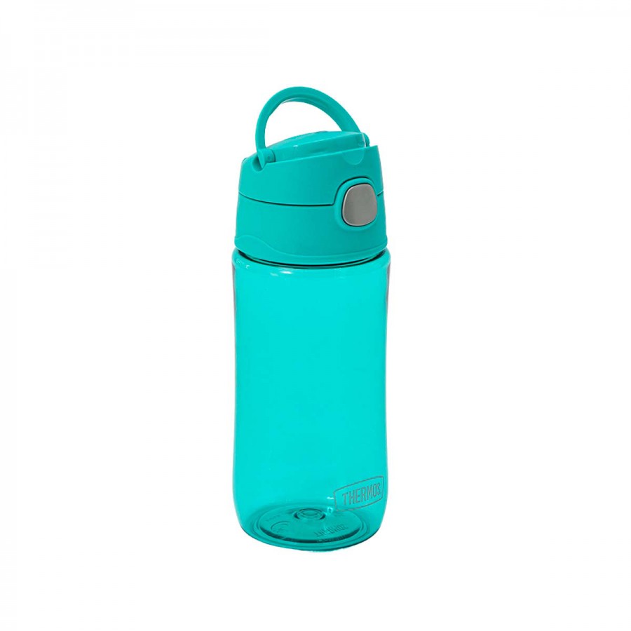 Botella Plástica con Pulsador Thermos Funtainer 470 ml Aqua Neón