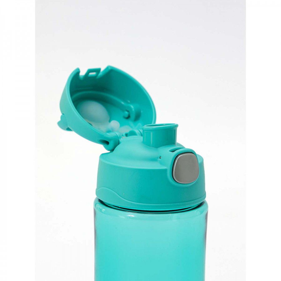Botella Plástica con Pulsador Thermos Funtainer 470 ml Aqua Neón