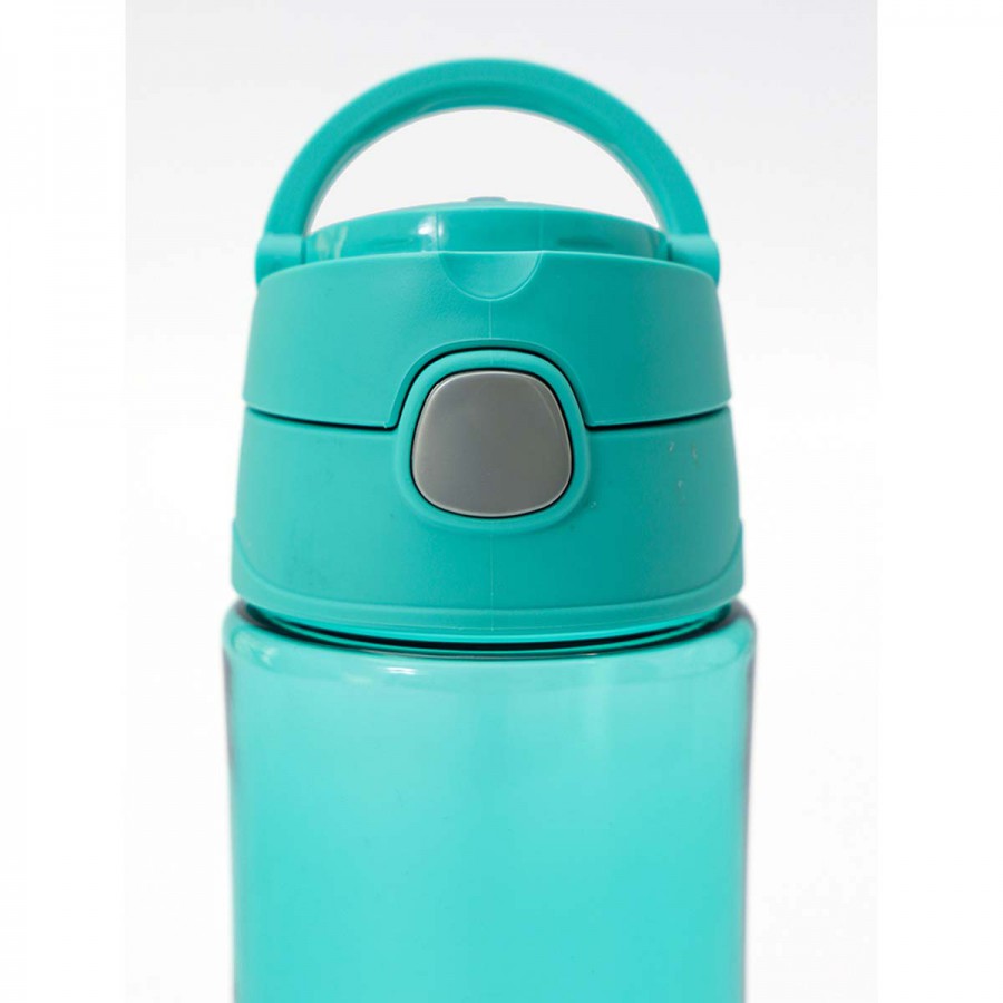 Botella Plástica con Pulsador Thermos Funtainer 470 ml Aqua Neón