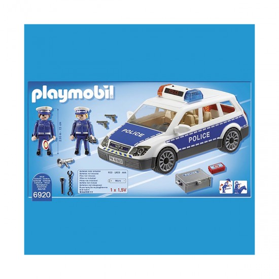 Auto De Policías Con Luces Y Sonido Juguete Playmobil