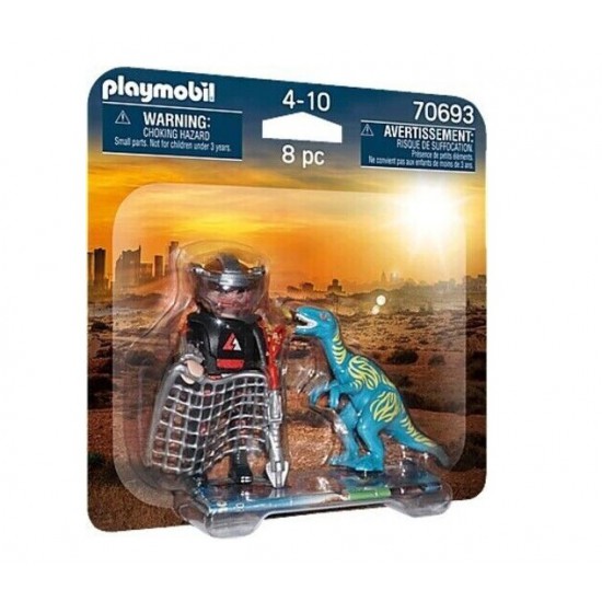 Duo Pack Velociraptor Y Saqueador Playmobil