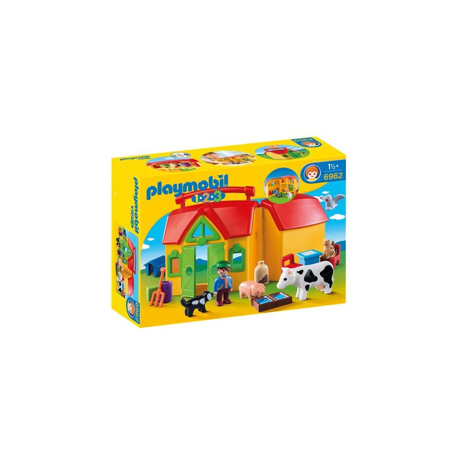 Playmobil 1 2 3 Granja Maletin
