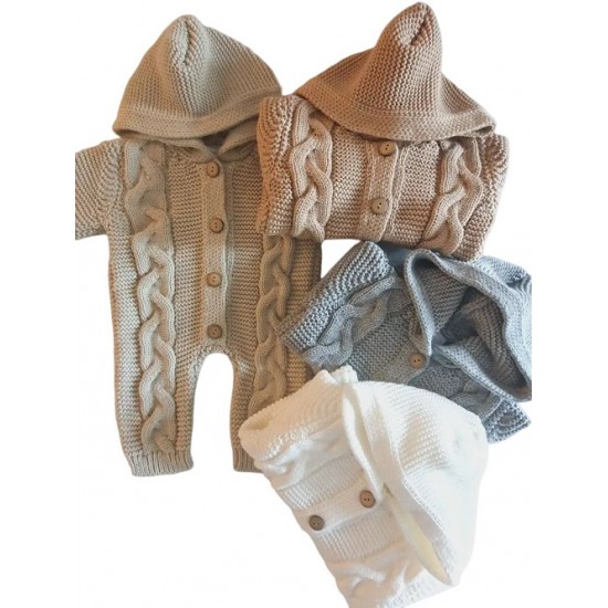 Astronauta Tejido Aspen Beige Talle RN Little Paradise