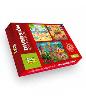 Rompecabezas Diversión 3 en 1 de 95 piezas