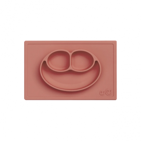 Plato de Silicona EZPZ Happy Mat Sienna
