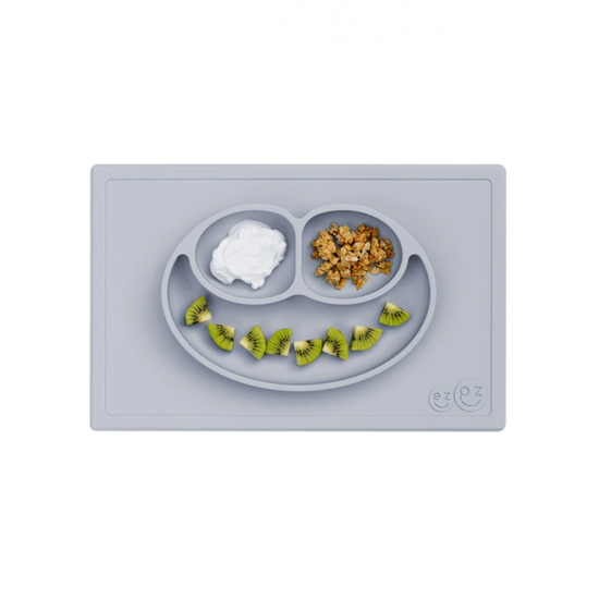Plato de Silicona EZPZ Happy Mat Peltre