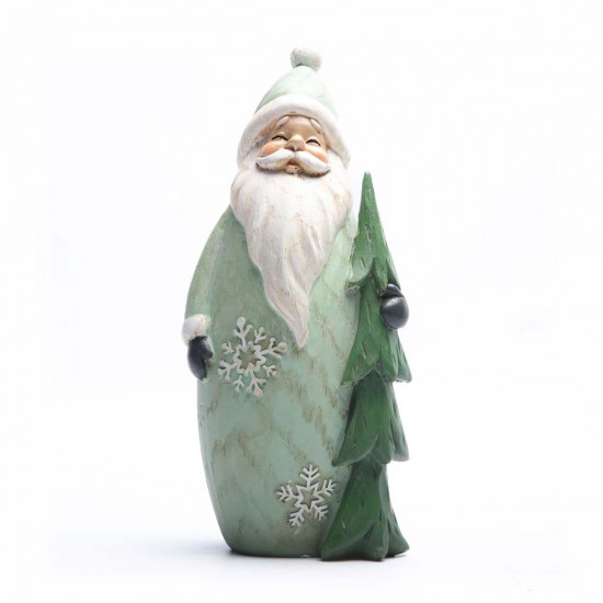 Adorno de Papá Noel con Pino 24 cm Alparamis