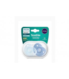 Avent Chupete Soothie Celeste 0-6 m x2