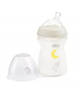 Mamadera De Vidrio Chicco Biberon Natural Feeling 250ml 0m+