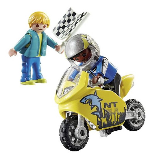 Playmobil Special Plus Chicos Con Moto De Carreras