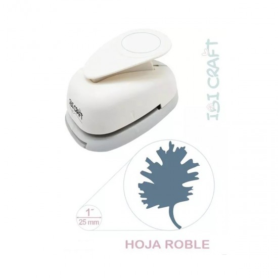 Perforadora Artística 25 mm Hoja de Roble Ibicraft