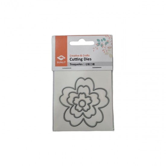 Troquel de 3 pulg Flores 2 Ibicraft