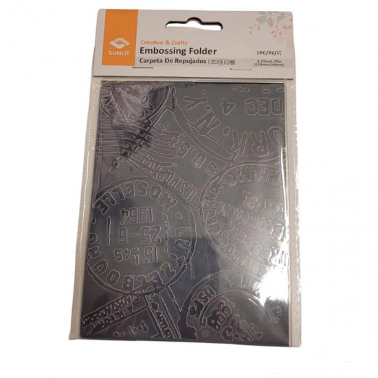 Plantilla de 4.25 pulg Texturado 2D Sello Postal Ibicraft
