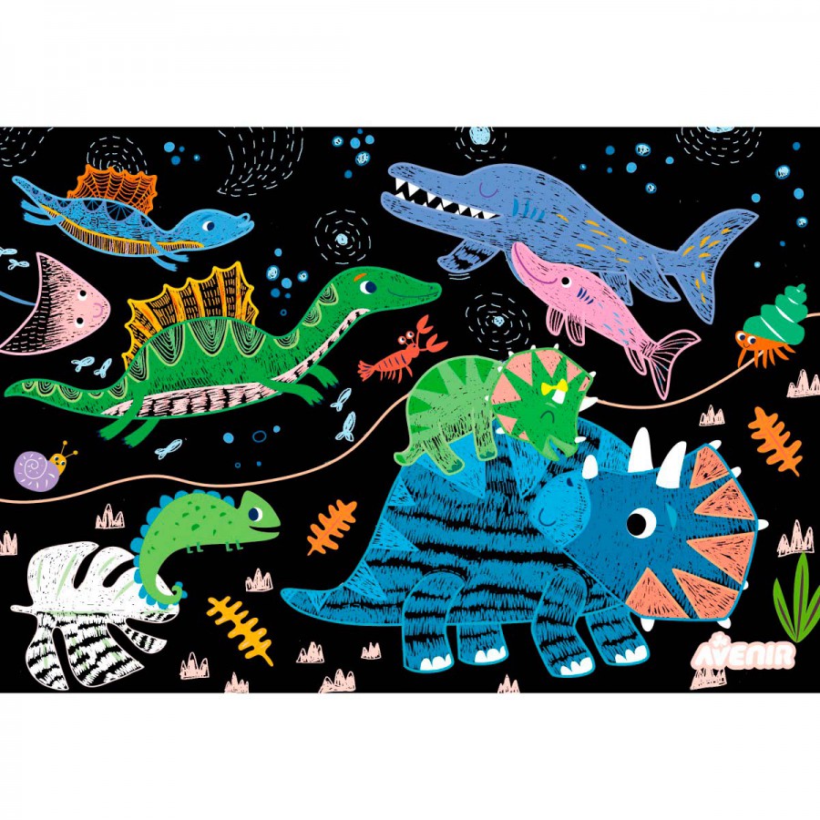 Scratch Art Nivel 3 Dinosaurs Avenir