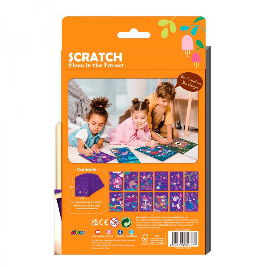 Scratch Book A5 Duendes en el Jardín Avenir