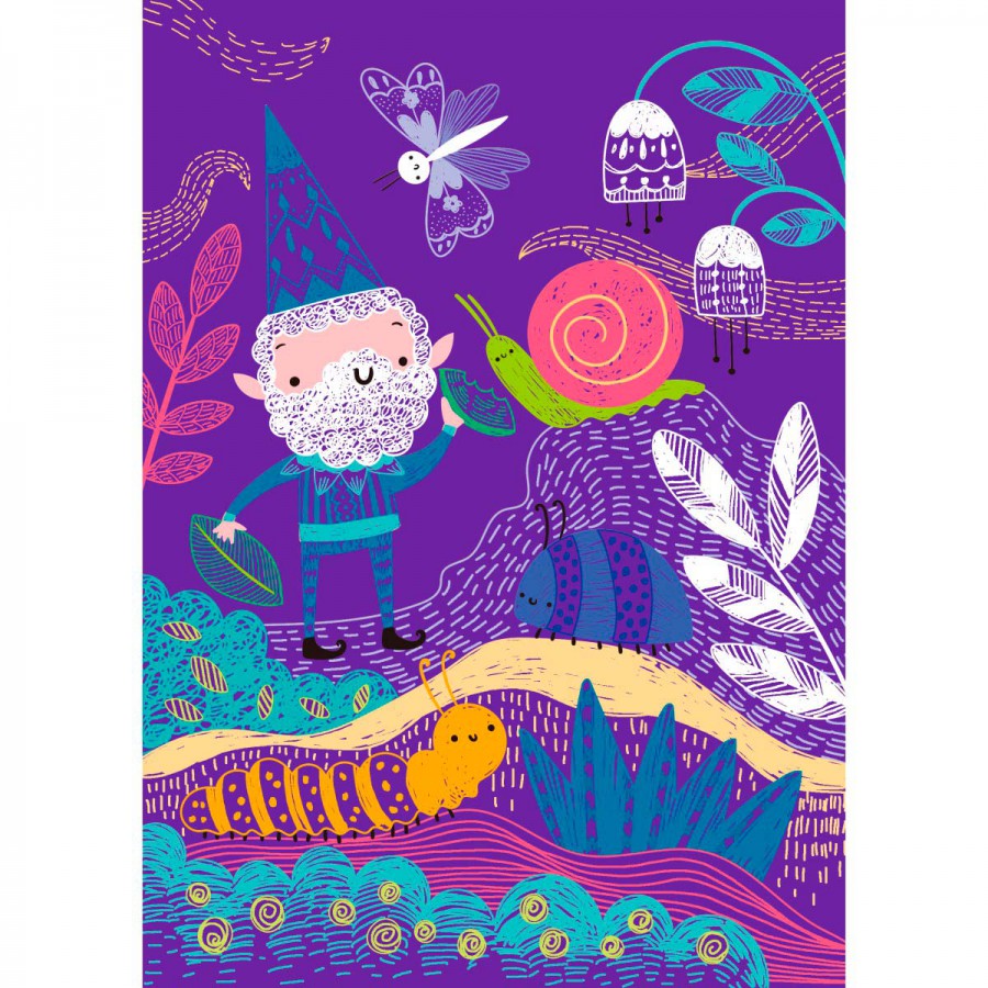 Scratch Book A5 Duendes en el Jardín Avenir