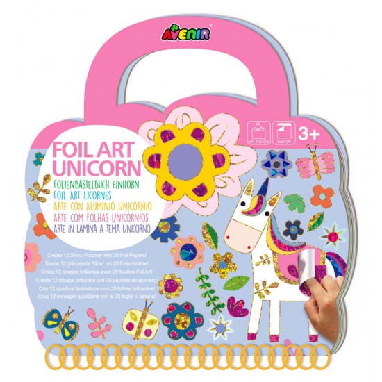 Libro Foil Art Unicornio Avenir
