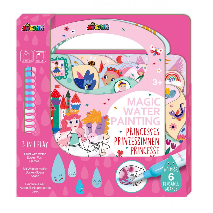 Kit de Pinturas al Agua Mágicas Princesses Avenir