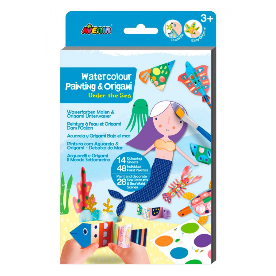 Kit de Acuarelas y Origami Under the Sea Avenir