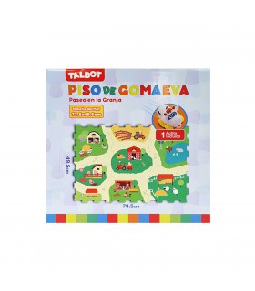 Piso de Goma Eva - Paseo en la Granja 73 x 49 cm