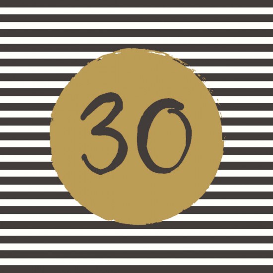 Servilletas 33 x 33 cm 30th Birthday