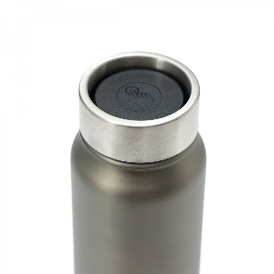 Botella Térmica 750 ml con Tapa Pulsador Thermos Gris