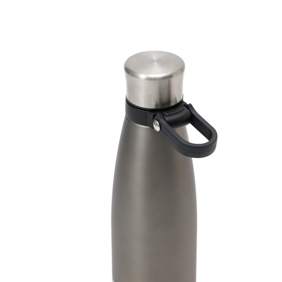 Botella Térmica 500 ml con Tapa a Rosca y Manija Thermos Gris