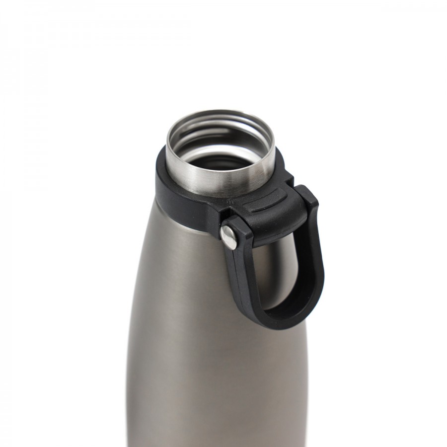 Botella Térmica 500 ml con Tapa a Rosca y Manija Thermos Gris