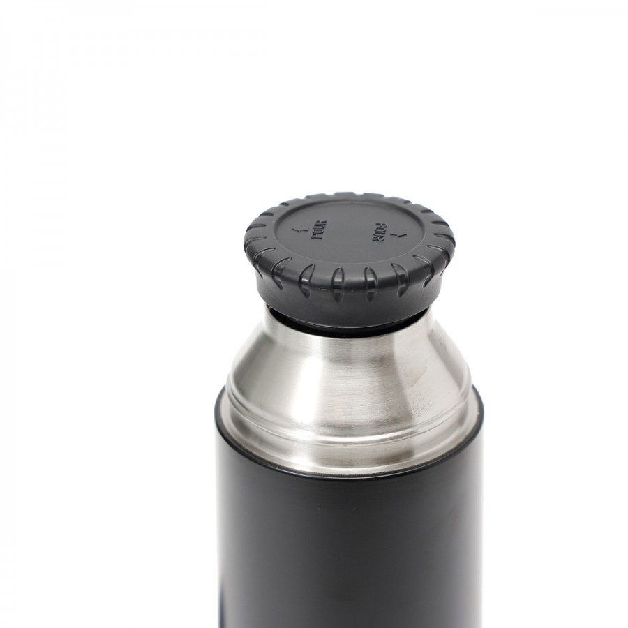 Termo 1000 ml con Tapa a Rosca Pico Vertedor y Taza Thermos Negro