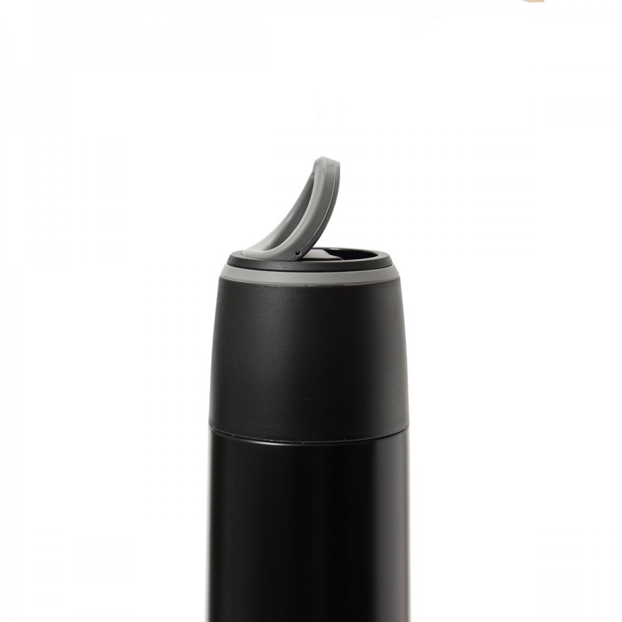 Termo 1000 ml con Tapa a Rosca Pico Vertedor y Taza Thermos Negro