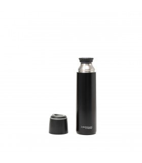 Termo 1000 ml con Tapa a Rosca Pico Vertedor y Taza Thermos Negro