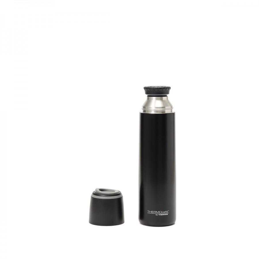 Termo 1000 ml con Tapa a Rosca Pico Vertedor y Taza Thermos Negro