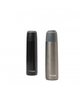 Termo 1000 ml con Tapa a Rosca Pico Vertedor y Taza Thermos Gris