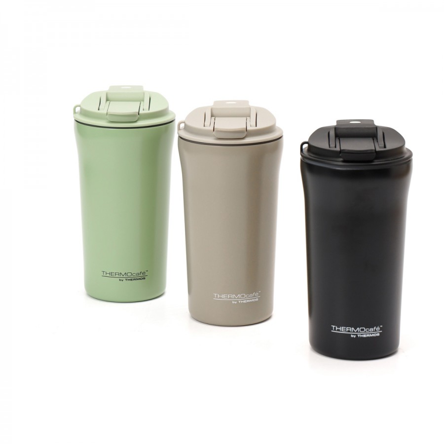 Vaso Térmico 500 ml Doble con Tapa y Sorbete Thermos Verde