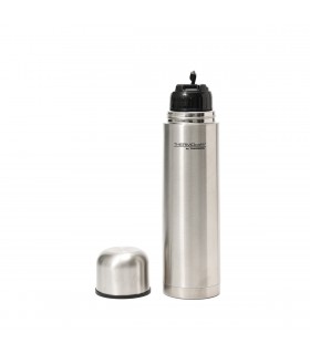 Termo 1000 ml con Tapa a Rosca Pico Vertedor y Taza Thermos Acero