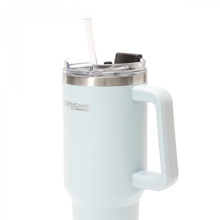 Taza de Viaje Térmica 1200 ml con Asa y Sorbete Thermos Celeste