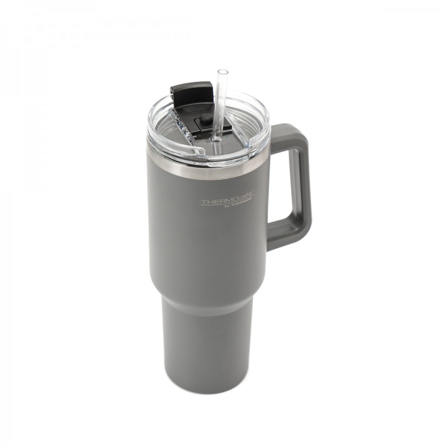 Taza de Viaje Térmica 1200 ml con Asa y Sorbete Thermos Gris