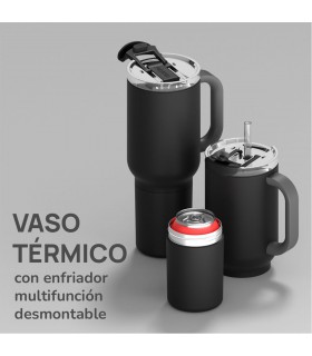 Vaso Térmico Duplex Black 660 ml y 360 ml Asobu