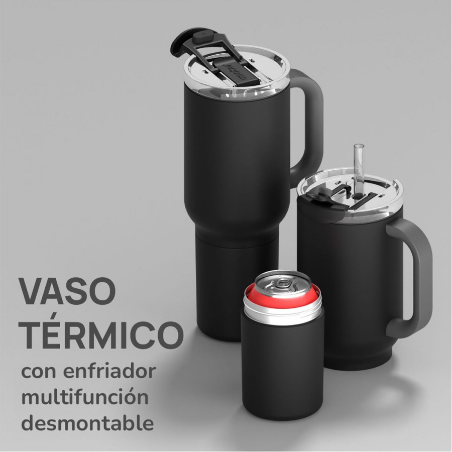 Vaso Térmico Duplex Black 660 ml y 360 ml Asobu