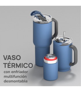 Vaso Térmico Duplex Slate Gray 660 ml y 360 ml Asobu