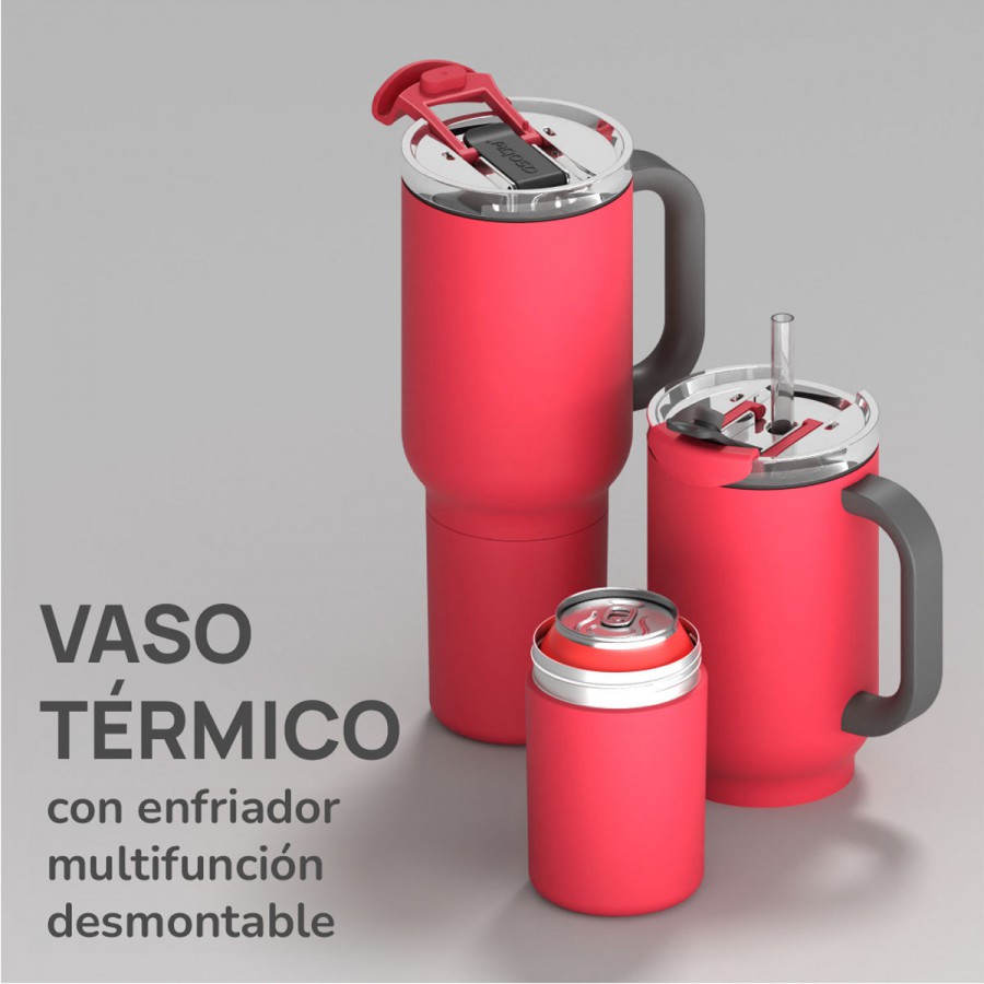 Vaso Térmico Duplex Red 660 ml y 360 ml Asobu