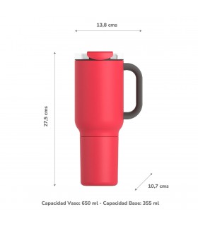 Vaso Térmico Duplex Red 660 ml y 360 ml Asobu