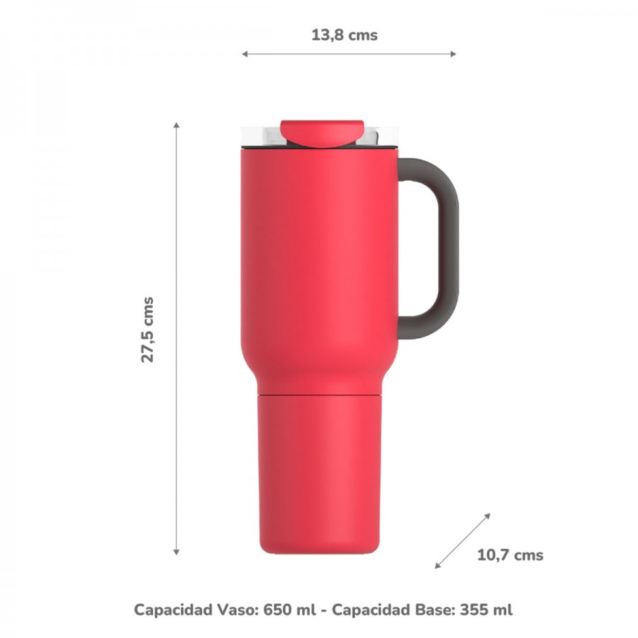 Vaso Térmico Duplex Red 660 ml y 360 ml Asobu