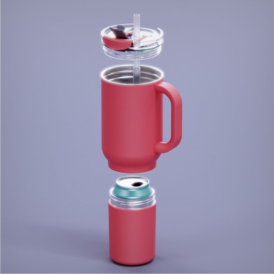 Vaso Térmico Duplex Red 660 ml y 360 ml Asobu