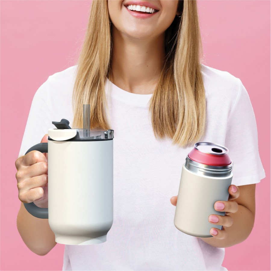 Vaso Térmico Duplex White 660 ml y 360 ml Asobu