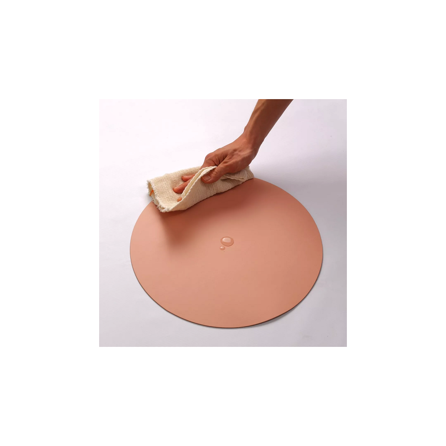 Individual De Mesa Circular Rosa