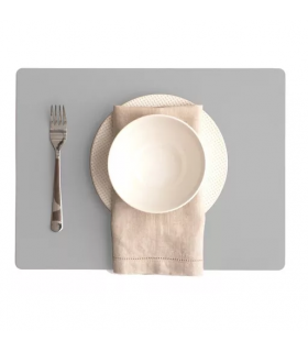 Individual De Mesa Rectangular Ceniza