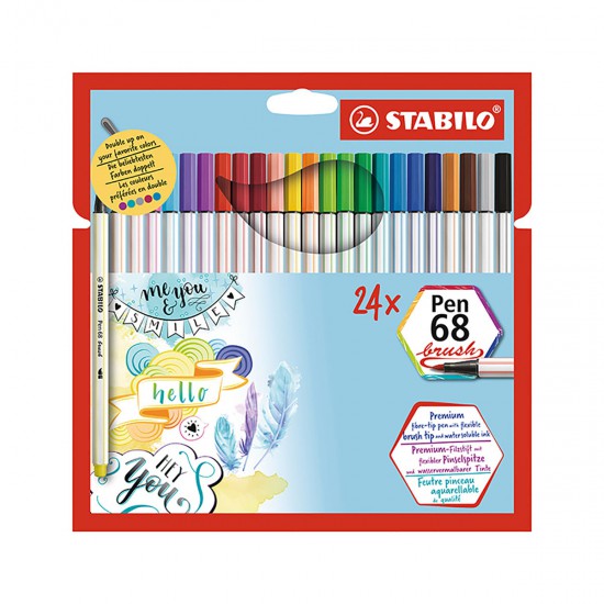 24 Marcadores Pen 68 Stabilo