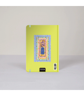 Cuaderno Punteado 14X20 Cosido Patchwork Fera